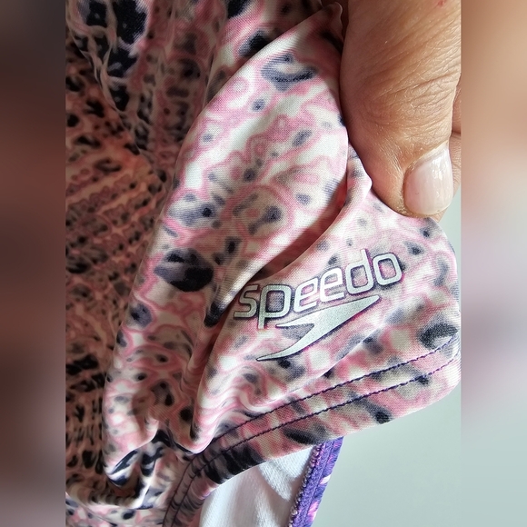 Speedo Womens Swimsuit One Piece Multi Colored Conservative Size 8 - Picture 3 of 9